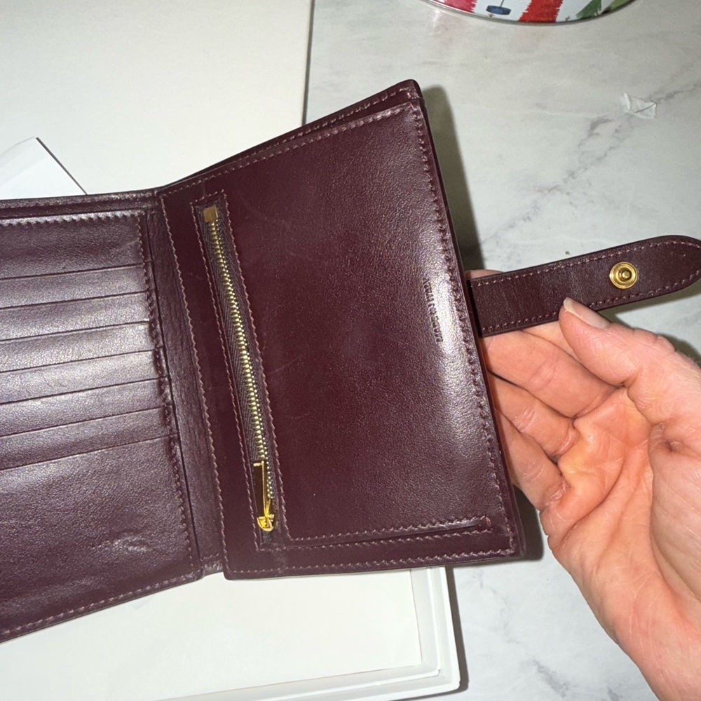 Céline Leather Wallet – Burgundy - Picture 8 of 9